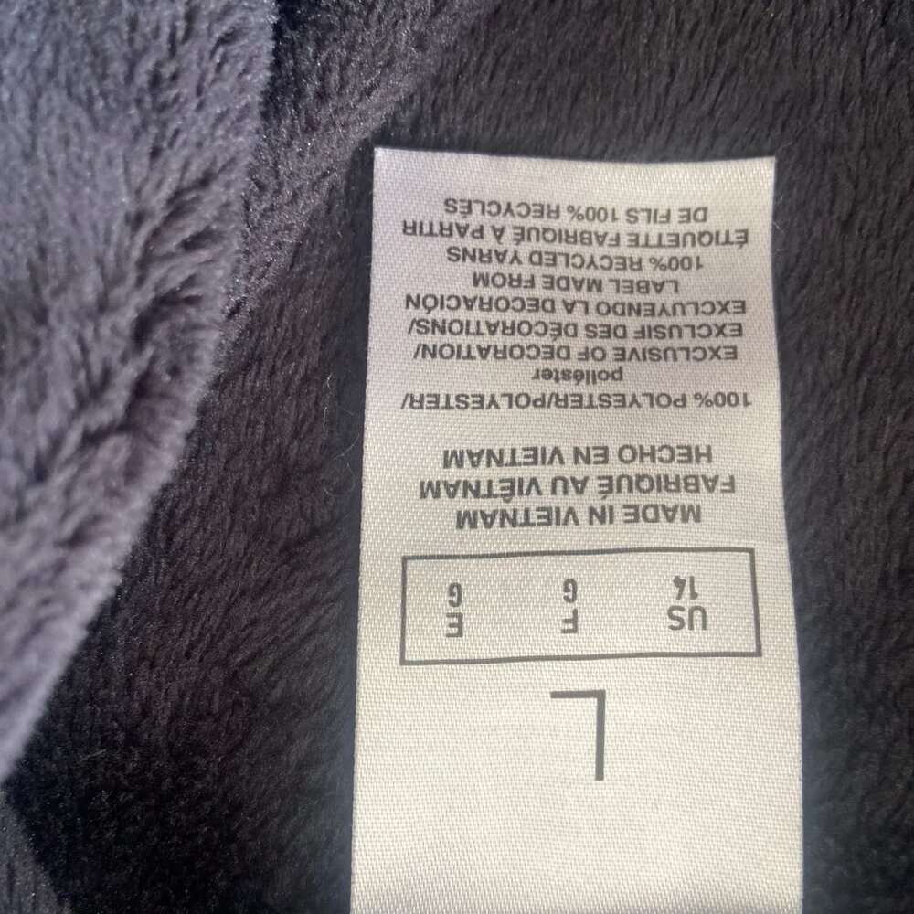 Like NEW! Adidas Plush Velour Black Sweatshirt with White Logo Cozy Sz Youth L - Picture 5 of 7